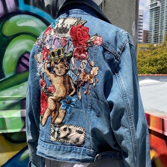 Custom Appliquéd Levi’s Jacket - Picture 3 of 12